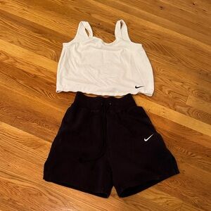 Nike White boxy Crop Top S
